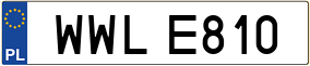 Truck License Plate
